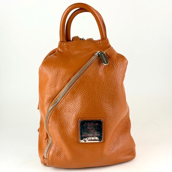 Valentina Made in Italy Convertible Brown Leather Backpack Purse 2018—Versatile - Picture 1 of 9